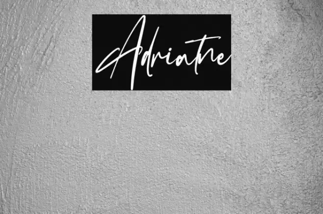 Adriatne Font examples