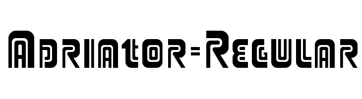 Adriator-Regular 字体