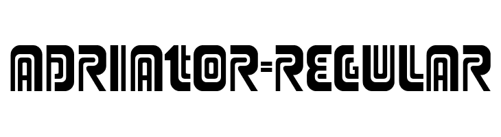 Adriator-Regular  免费字体下载