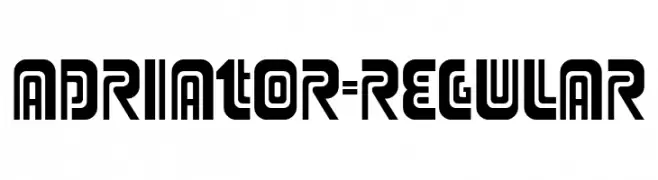 Adriator-Regular  les polices de caractères gratuit tlcharger