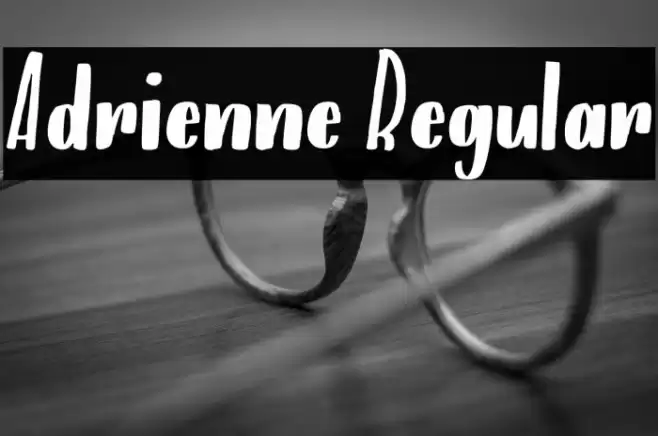 Adrienne Regular خط examples