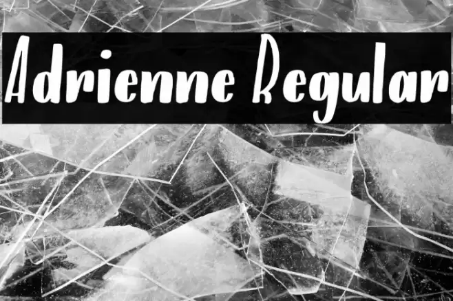 Adrienne Regular خط examples