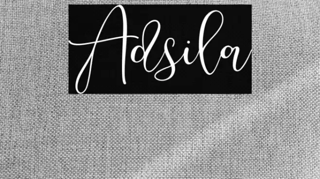 Adsila Font examples