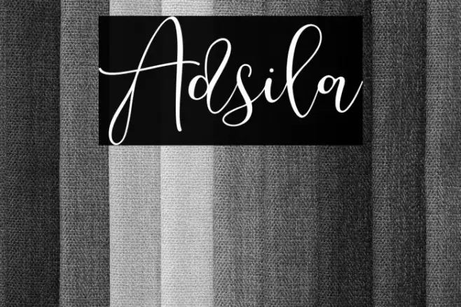 Adsila Font examples
