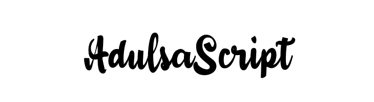 Adulsa Script  Fuentes Gratis Descargar