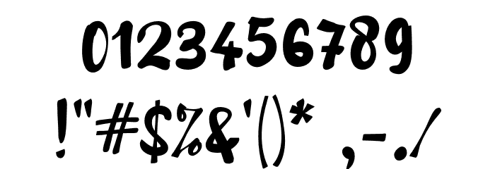 Adulsa Script Font OTHER CHARS