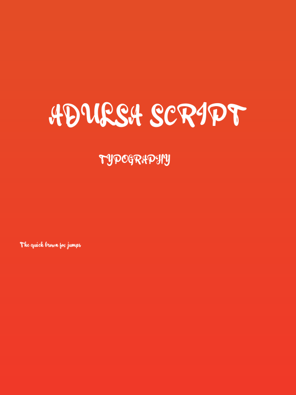 Adulsa Script Poster