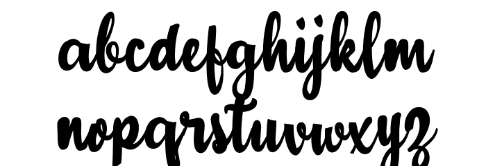 Adulsa Script Font LOWERCASE