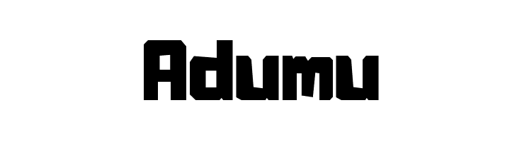 Adumu  Free Fonts Download