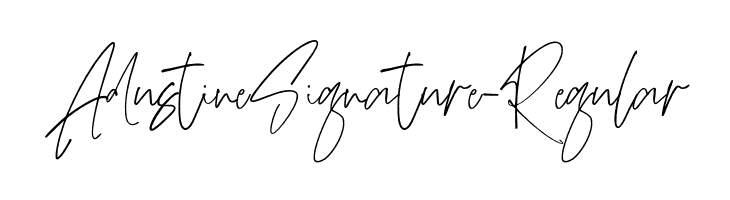 AdustineSignature-Regular Шрифта
