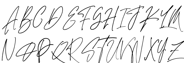 AdustineSignature-Regular Шрифта ВЕРХНИЙ