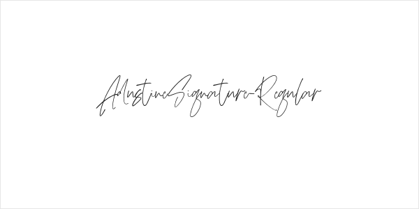 AdustineSignature-Regular Logo
