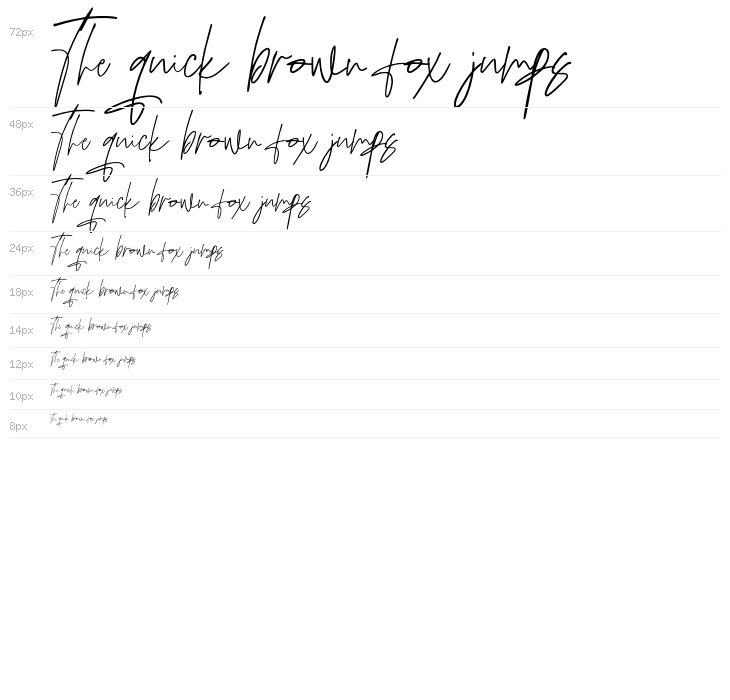 AdustineSignature-Regular Waterfall