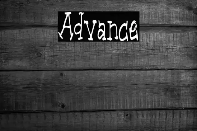 Advance Fonte examples