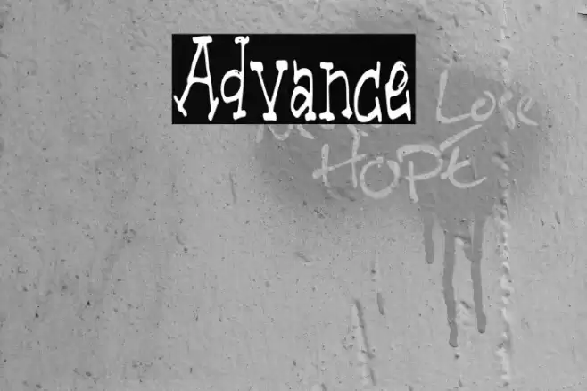 Advance Fonte examples