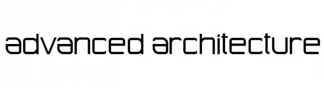 Advanced Architecture  フリーフォントのダウンロード