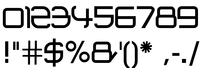 Advanced Architecture Font OTHER CHARS