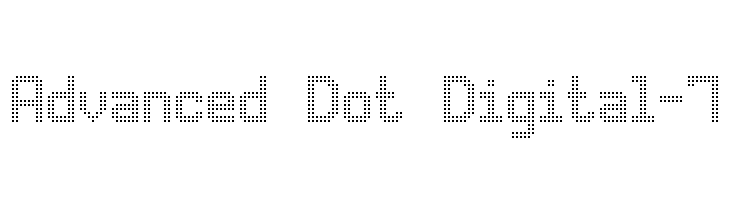 Advanced Dot Digital-7 Font