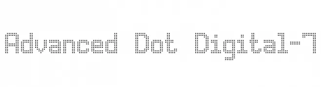 Advanced Dot Digital-7  フリーフォントのダウンロード