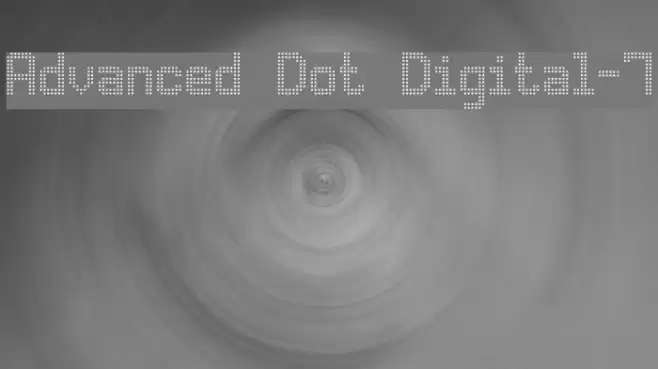 Advanced Dot Digital-7 Font examples