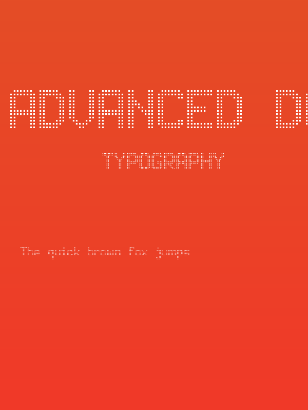 Advanced Dot Digital-7 Poster