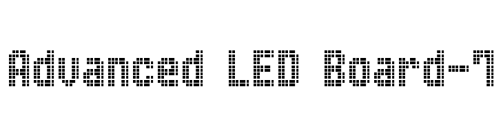 Advanced LED Board-7  font caratteri gratis