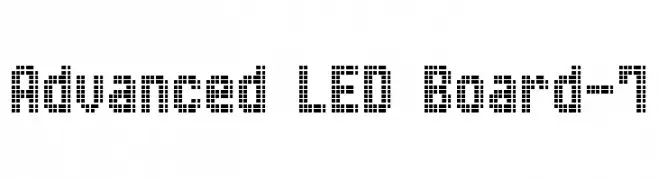 Advanced LED Board-7  フリーフォントのダウンロード