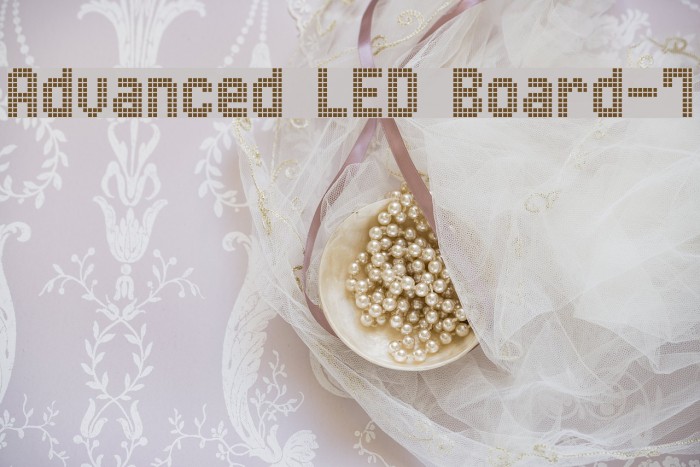 Advanced LED Board-7 Font examples