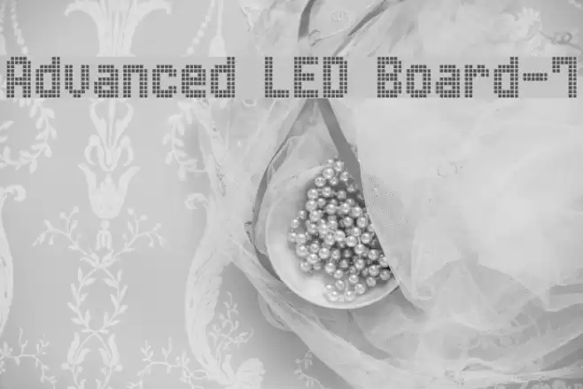 Advanced LED Board-7 フォント examples