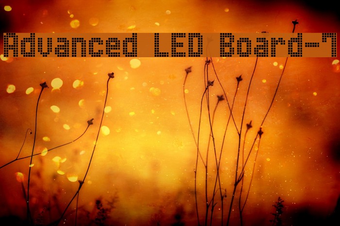 Advanced LED Board-7 Font examples