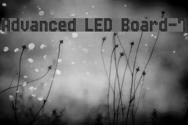 Advanced LED Board-7 フォント examples