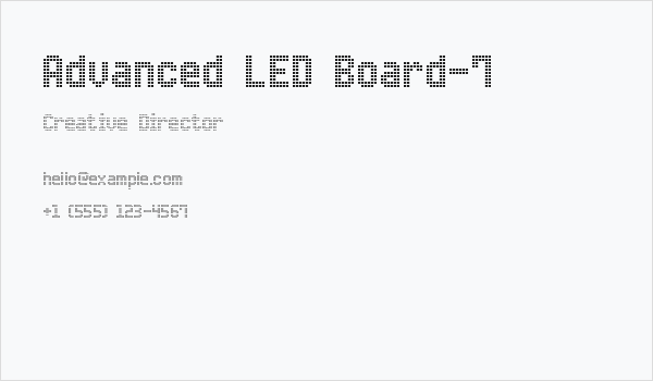 Advanced LED Board-7 Business Card