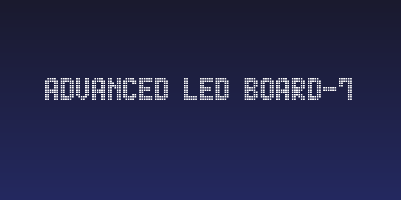 Advanced LED Board-7 Social Header