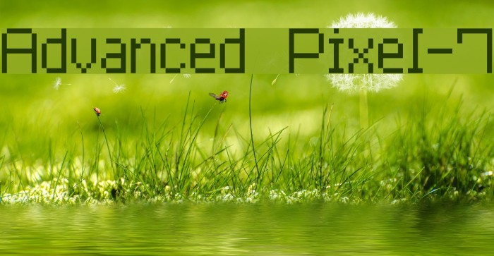 Advanced Pixel-7 Font examples