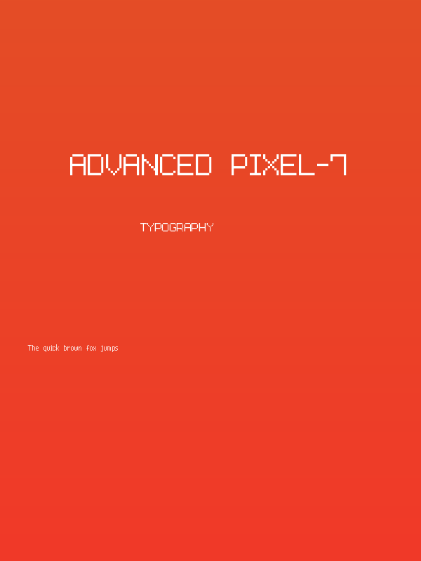 Advanced Pixel-7 Poster