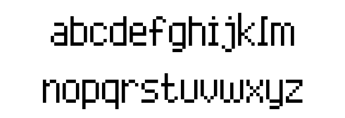 Advanced Pixel-7 Font LOWERCASE