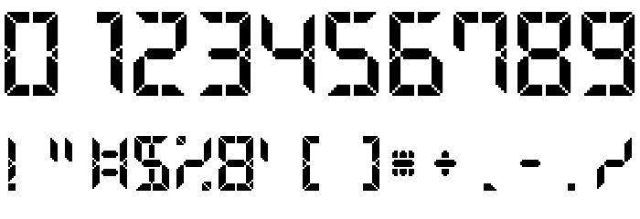 Advanced Pixel LCD-7 Font OTHER CHARS