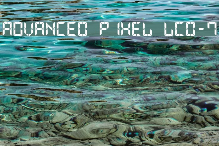 Advanced Pixel LCD-7 Font examples