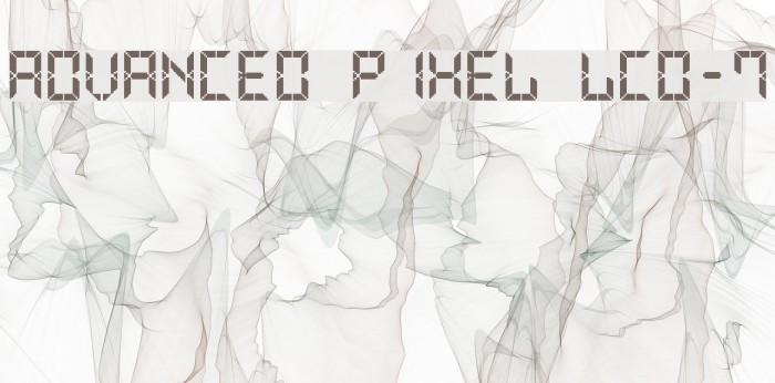 Advanced Pixel LCD-7 Font examples