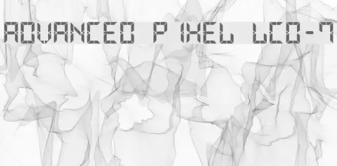 Advanced Pixel LCD-7 Шрифта examples