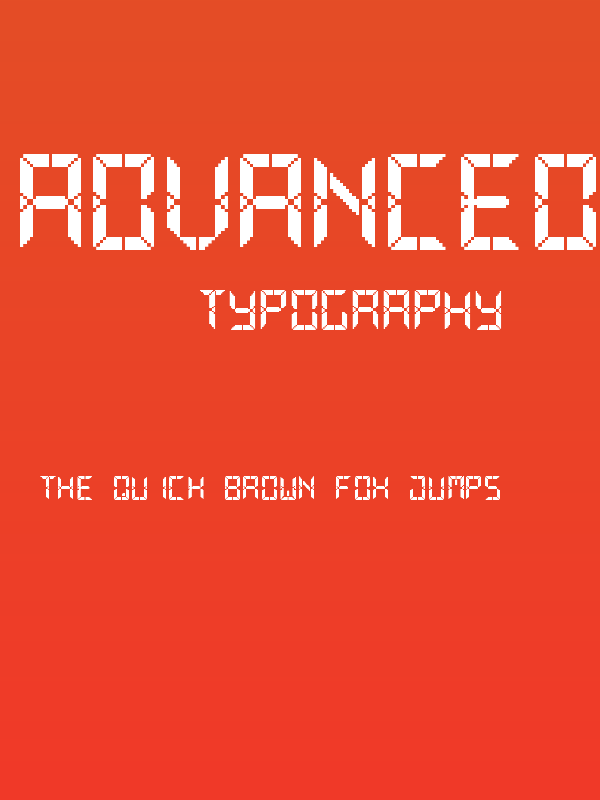 Advanced Pixel LCD-7 Poster