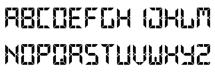 Advanced Pixel LCD-7 Font LOWERCASE