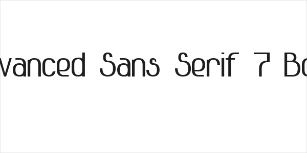 Advanced Sans Serif 7 Bold Logo
