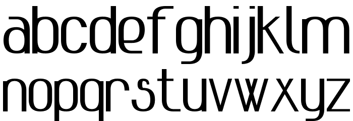 Advanced Sans Serif 7 Bold Font LOWERCASE
