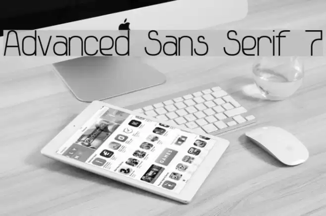 Advanced Sans Serif 7 Font examples