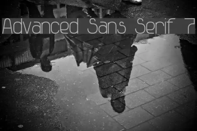 Advanced Sans Serif 7 Font examples