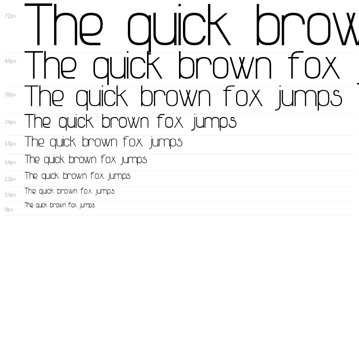 Advanced Sans Serif 7 Waterfall