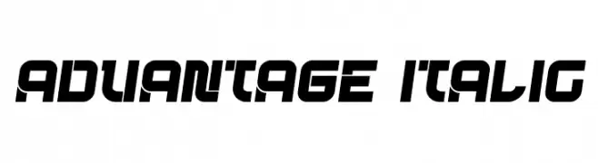 Advantage Italic  Frei Schriftart Herunterladen
