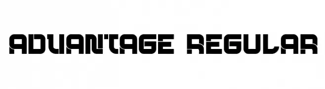 Advantage Regular  Frei Schriftart Herunterladen