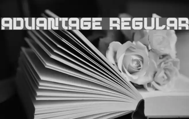 Advantage Regular Font examples
